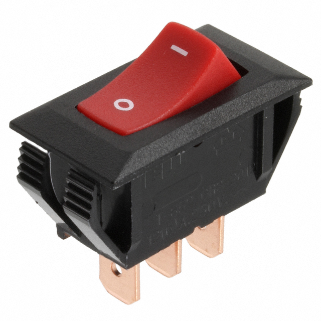Rocker Switch SPDT 16A (AC) 125 V Panel Mount, Snap-In