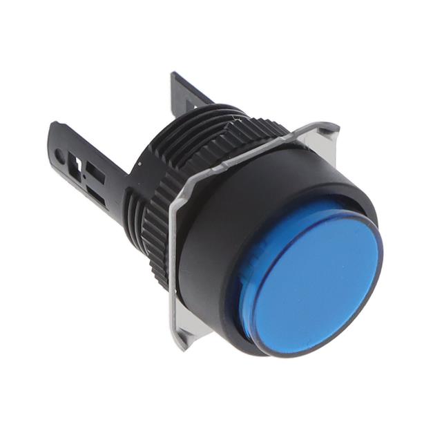 Pushbutton Switch DPDT Standard Panel Mount, Front