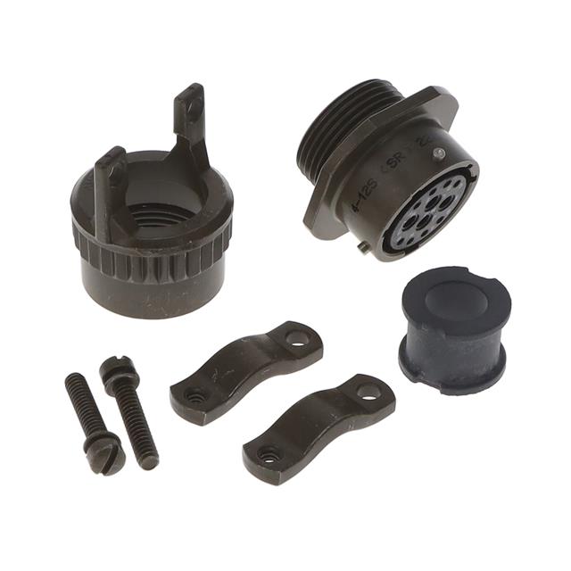 12 Position Circular Connector Receptacle, Female Sockets Solder Cup