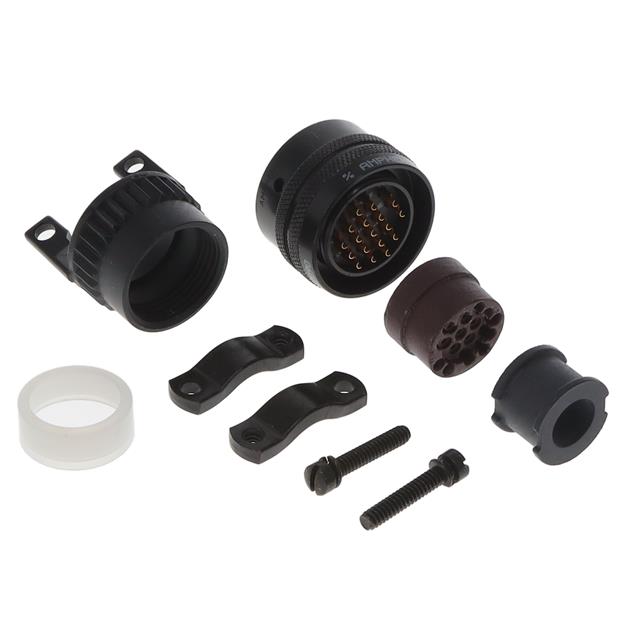 18 Position Circular Connector Plug, Male Pins Solder Cup