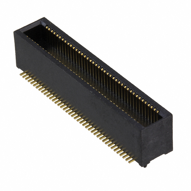 80 Position Connector Plug, Outer Shroud Contacts Surface Mount Gold