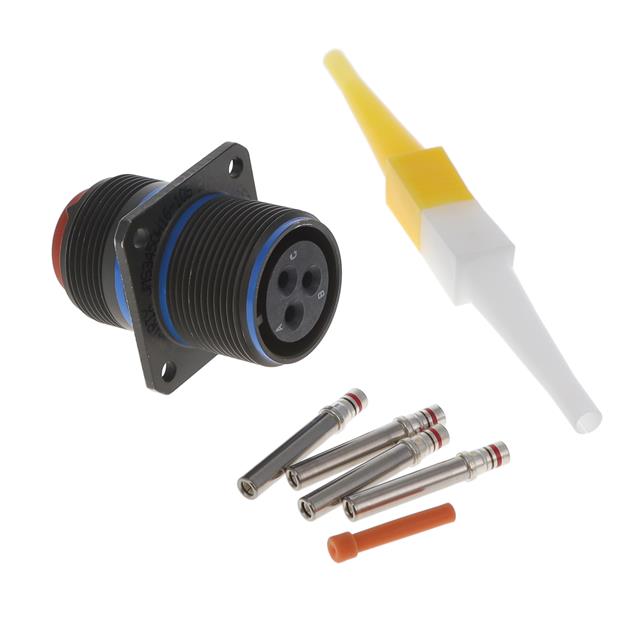 3 (Power) Position Circular Connector Receptacle, Female Sockets Crimp