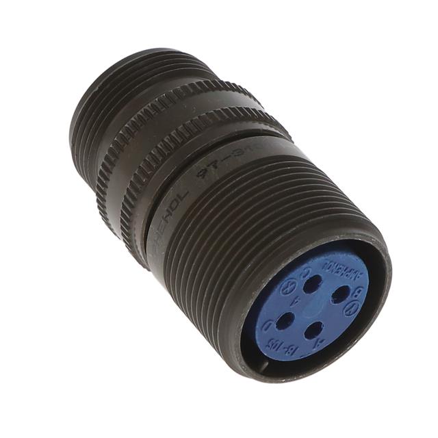 4 Position Circular Connector Receptacle, Female Sockets Solder Cup