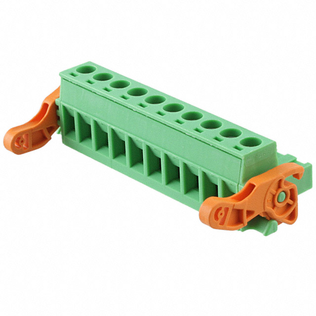 10 Position Terminal Block Plug, Female Sockets 0.200