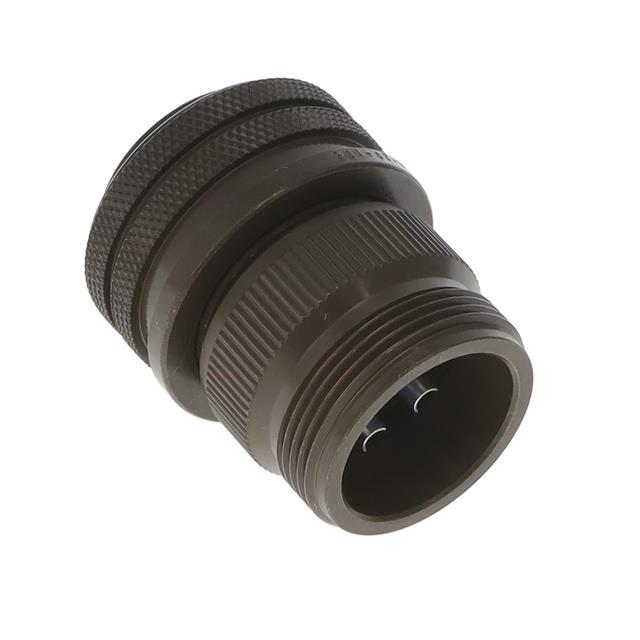 6 Position Circular Connector Plug, Female Sockets Solder Cup