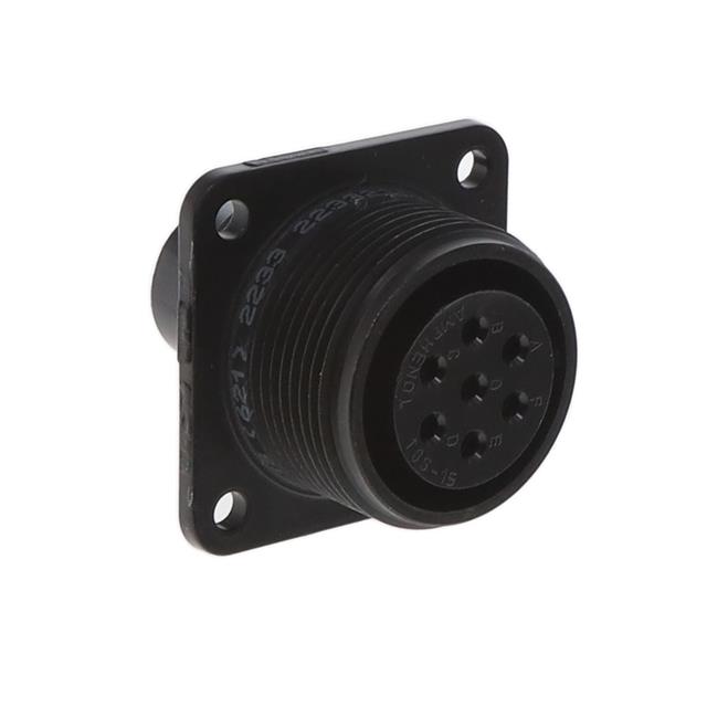 7 Position Circular Connector Receptacle Housing Panel Mount