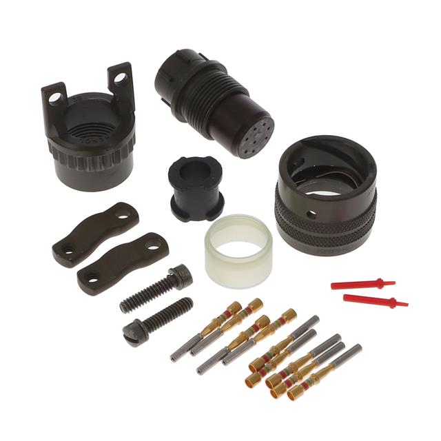 8 Position Circular Connector Plug, Female Sockets Crimp