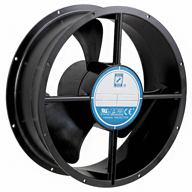Fan Tubeaxial 230VAC Round - 254mm Dia Ball 550.0 CFM (15.40m3/min) 2 Terminals