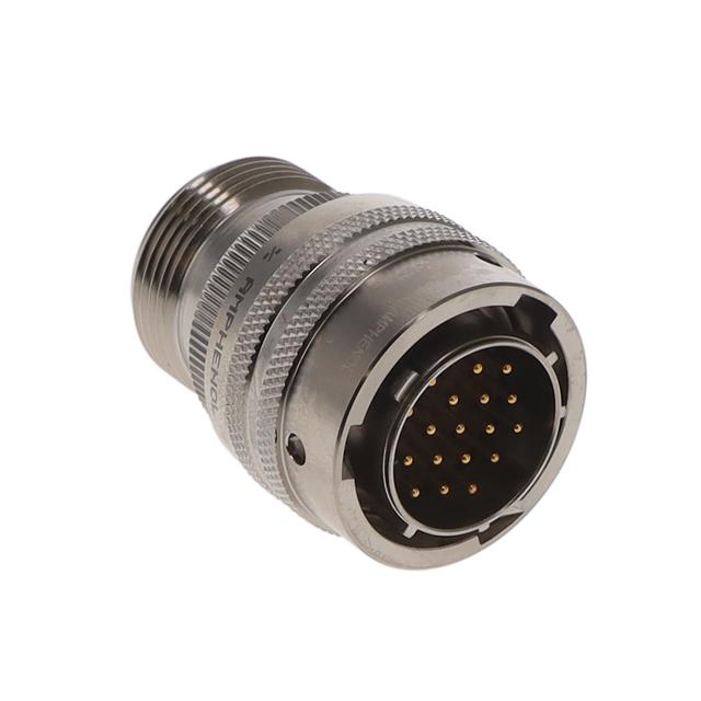 18 Position Circular Connector Plug, Male Pins Solder Cup