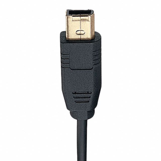Plug, 6 Position To Plug, 4 Position IEEE1394 Cable Black 15.00' (4.57m)