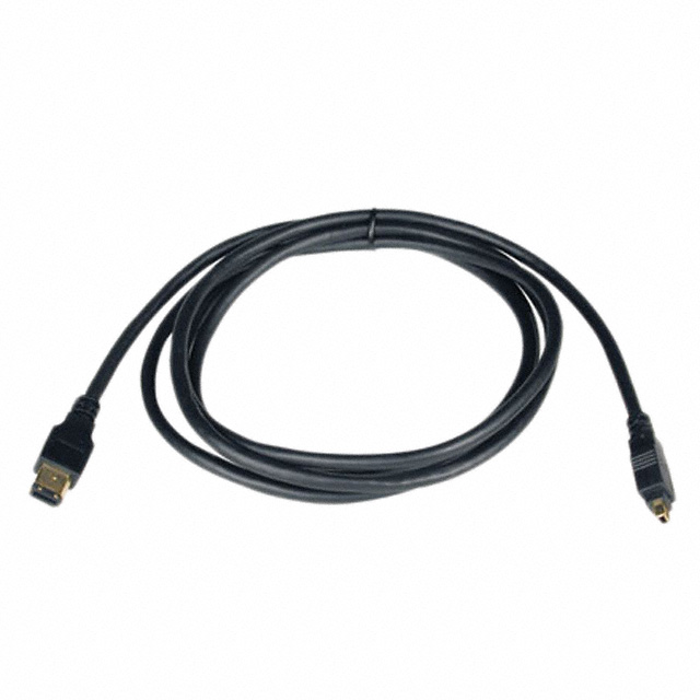 Plug, 4 Position To Plug, 4 Position IEEE1394 Cable Black 6.00' (1.83m)
