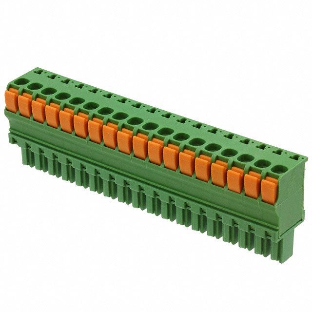 18 Position Terminal Block Plug, Female Sockets 0.150