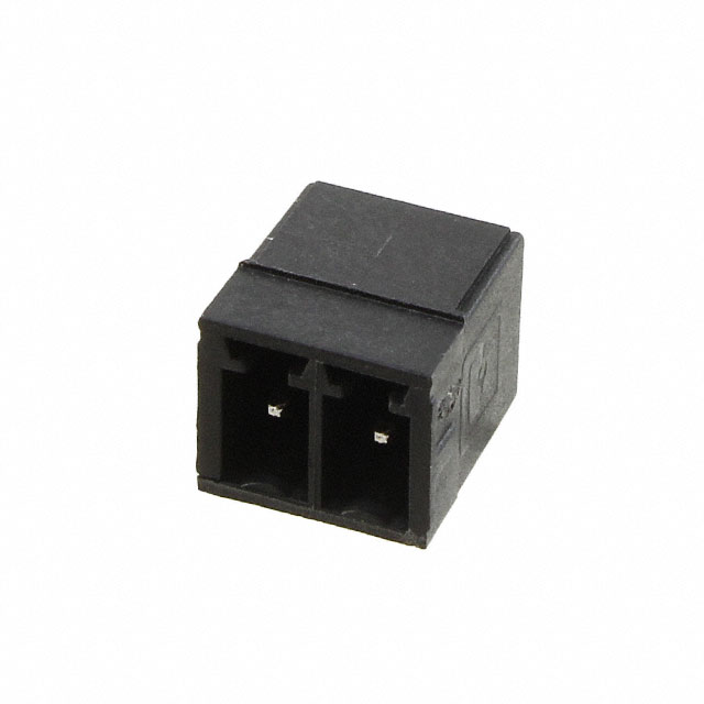 2 Position Terminal Block Header, Male Pins, Shrouded (4 Side) 0.138
