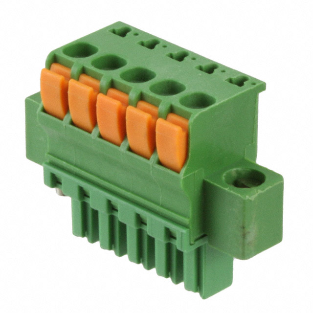 5 Position Terminal Block Plug, Female Sockets 0.150