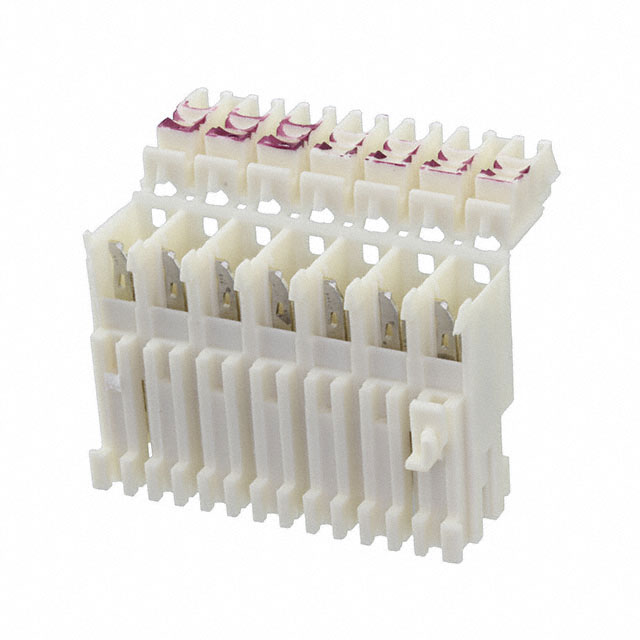 7 Position Rectangular Receptacle Connector IDC Tin