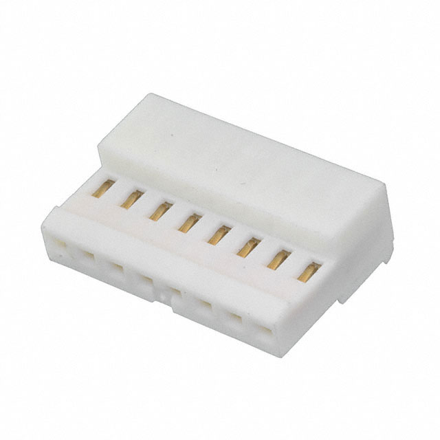 8 Position Rectangular Receptacle Connector IDC Gold 24 AWG