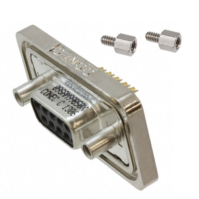 9 Position D-Sub Receptacle, Female Sockets Connector