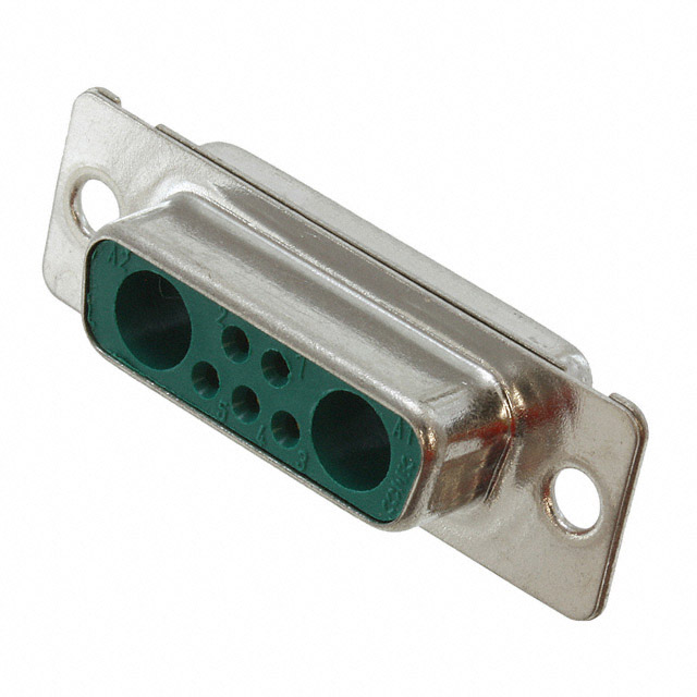 7 (5 + 2 Coax or Power) Position D-Sub, Combo Receptacle, Female Sockets Connector