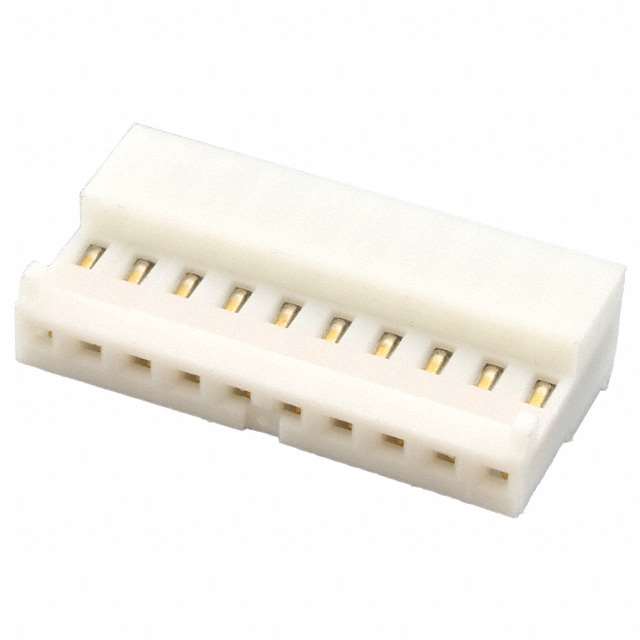 10 Position Rectangular Receptacle Connector IDC Gold 24 AWG