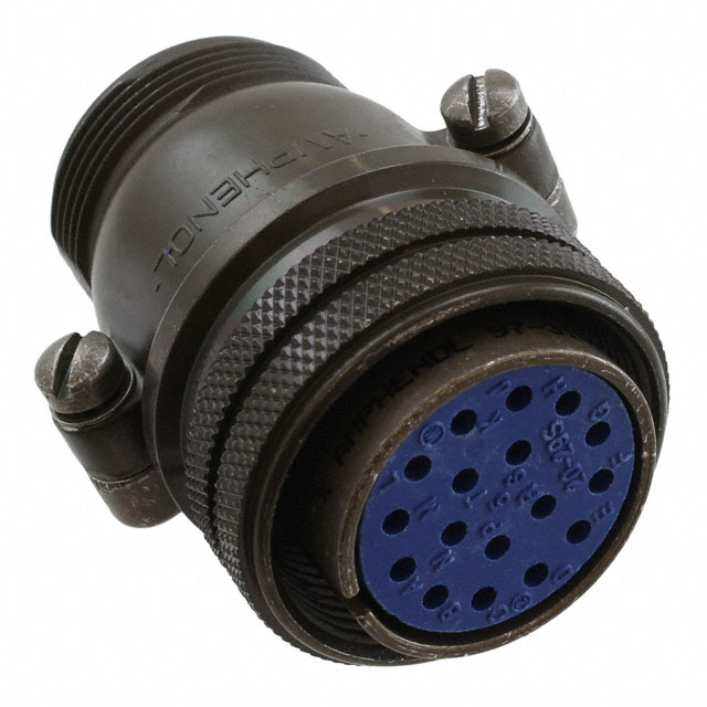 17 Position Circular Connector Plug, Female Sockets Solder Cup