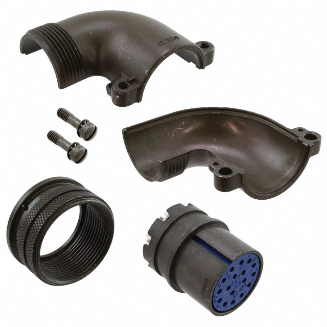 17 Position Circular Connector Plug, Female Sockets Solder Cup