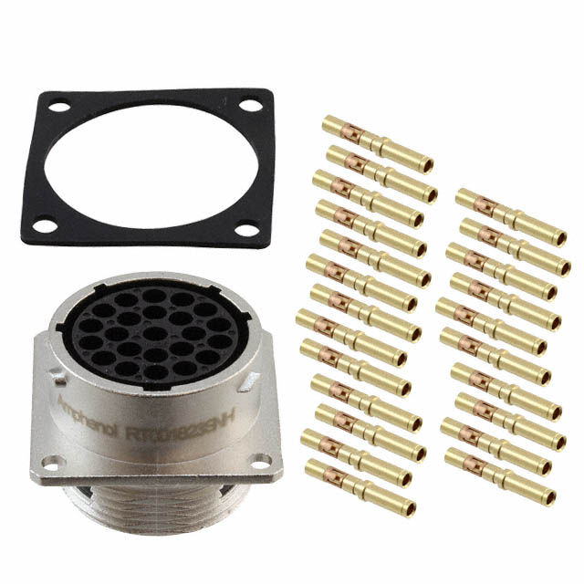 23 Position Circular Connector Receptacle, Female Sockets Crimp