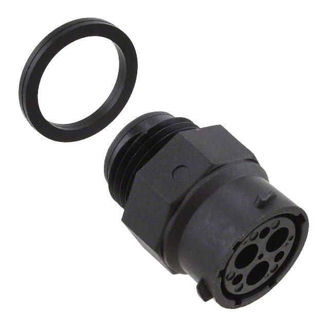 3 (2 Power + PE) Position Circular Connector Receptacle Housing Panel Mount