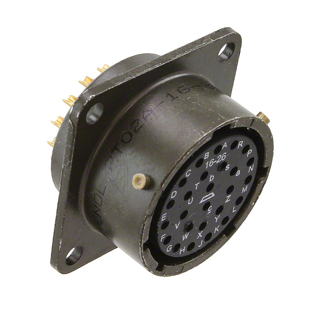 26 Position Circular Connector Receptacle, Female Sockets Solder Cup