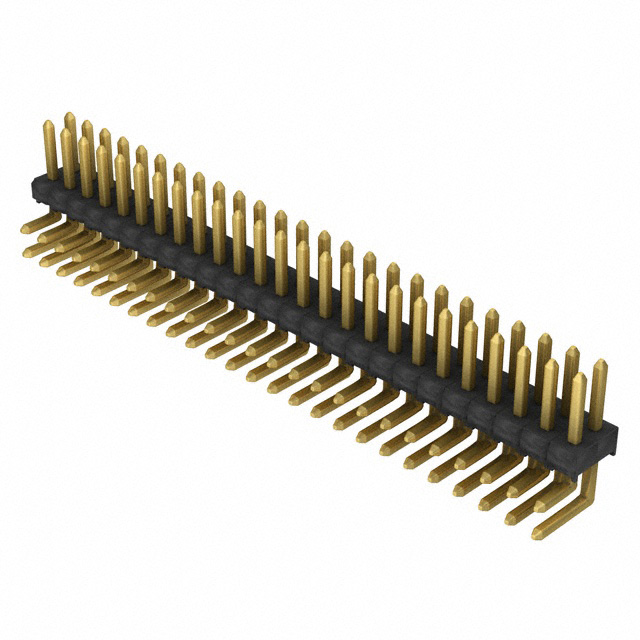 Connector Header Through Hole, Right Angle 50 position 0.100