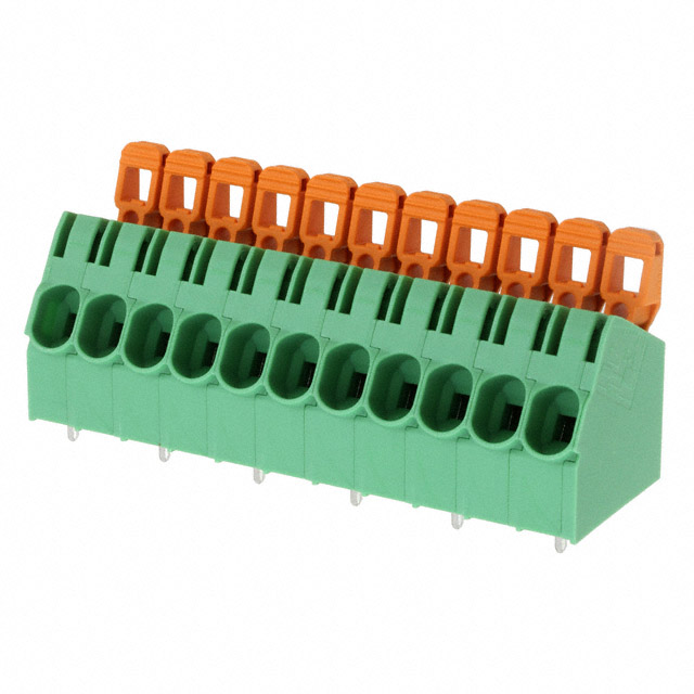 11 Position Wire to Board Terminal Block 30° (150°) Angle with Board 0.295 (7.50mm) Through Hole