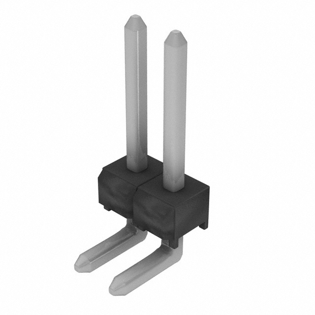 Connector Header Through Hole, Right Angle 2 position 0.100