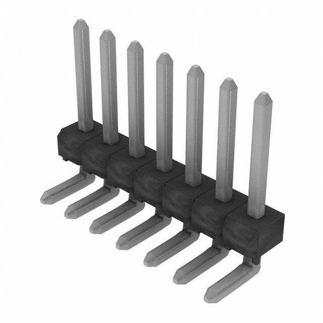 Connector Header Through Hole, Right Angle 7 position 0.100