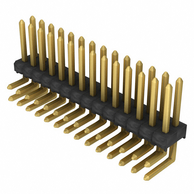 Connector Header Through Hole, Right Angle 28 position 0.100