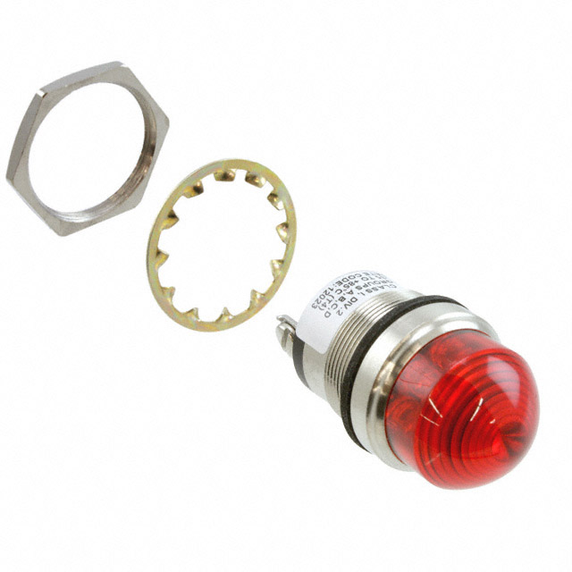 LED Panel Indicator Red 125V Screw Terminal