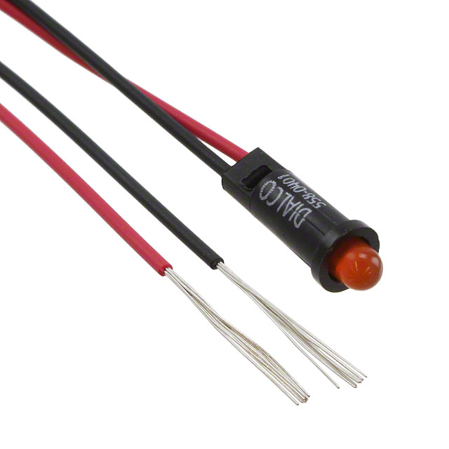 LED Panel Indicator Orange Diffused 60° 1.9V 25mA Wire Leads - 14 (355.60mm)