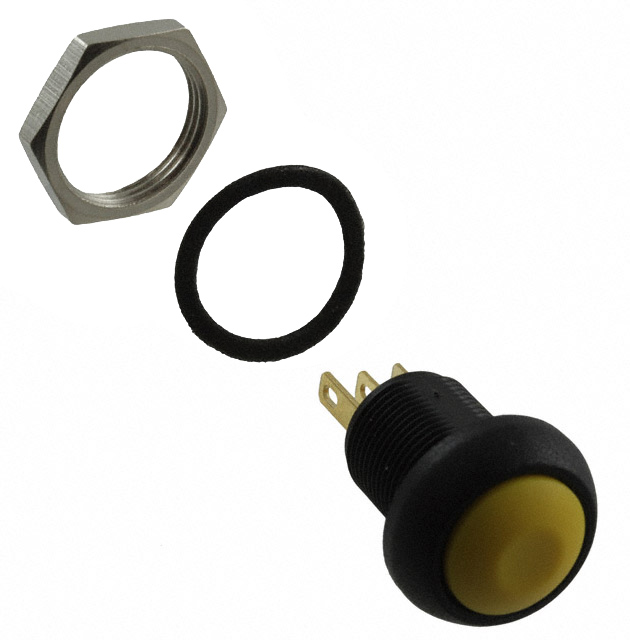 Pushbutton Switch SPDT Standard Panel Mount, Front