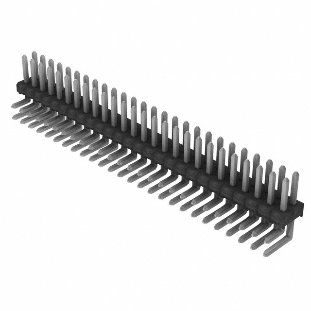 Connector Header Through Hole, Right Angle 52 position 0.100