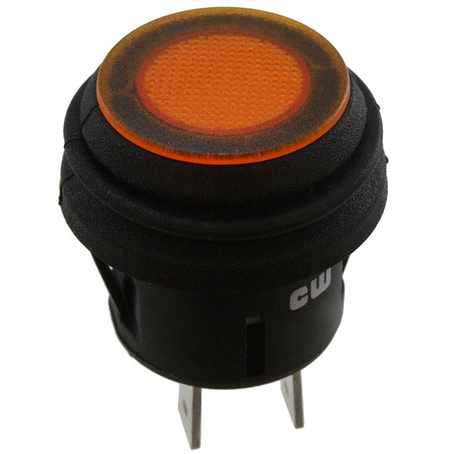 Pushbutton Switch DPST-NO Standard Panel Mount, Snap-In