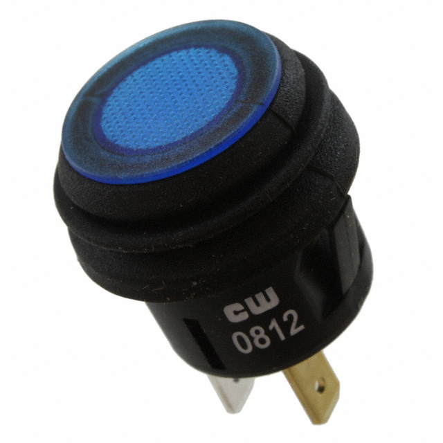 Pushbutton Switch SPST-NO Standard, Illuminated Panel Mount, Snap-In