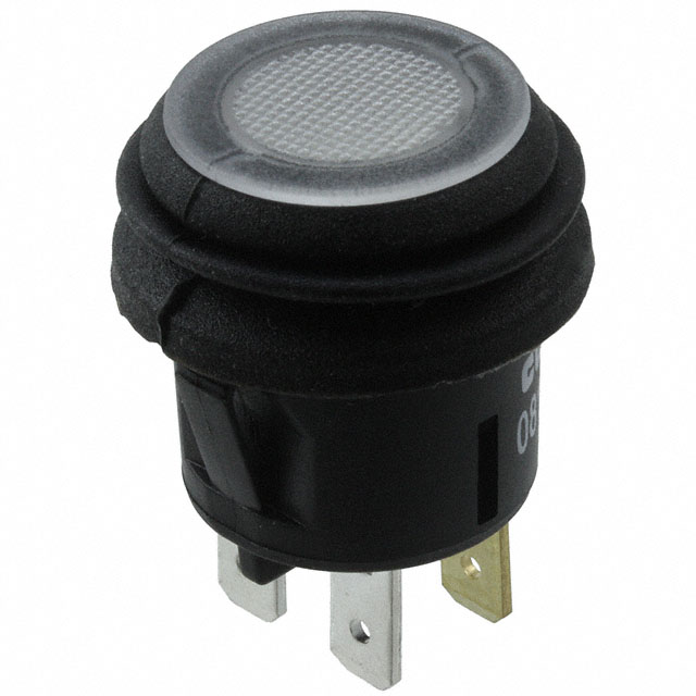 Pushbutton Switch SPST Standard, Illuminated Panel Mount, Snap-In