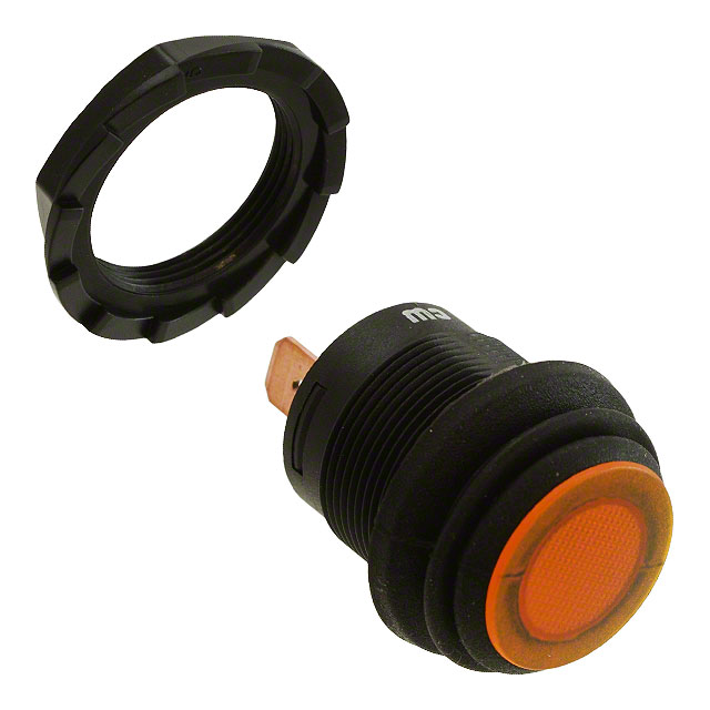 Pushbutton Switch SPST Standard Panel Mount, Front