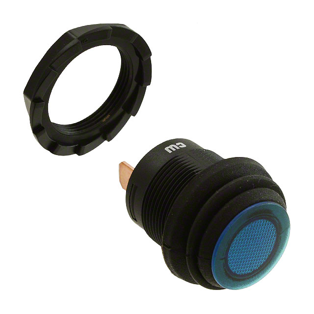 Pushbutton Switch SPST Standard Panel Mount, Front