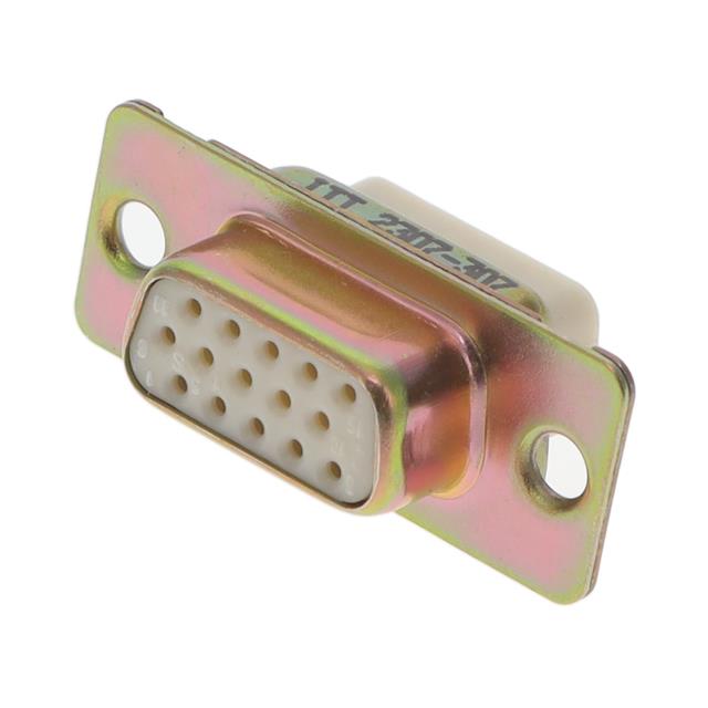 Receptacle for Female Contacts Housing D-Sub, High Density Connector 15 Position