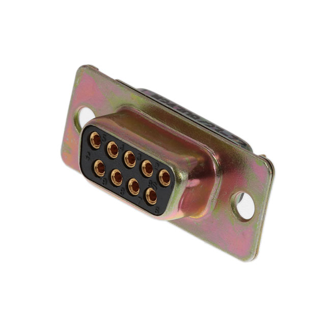 9 Position D-Sub Receptacle, Female Sockets Connector