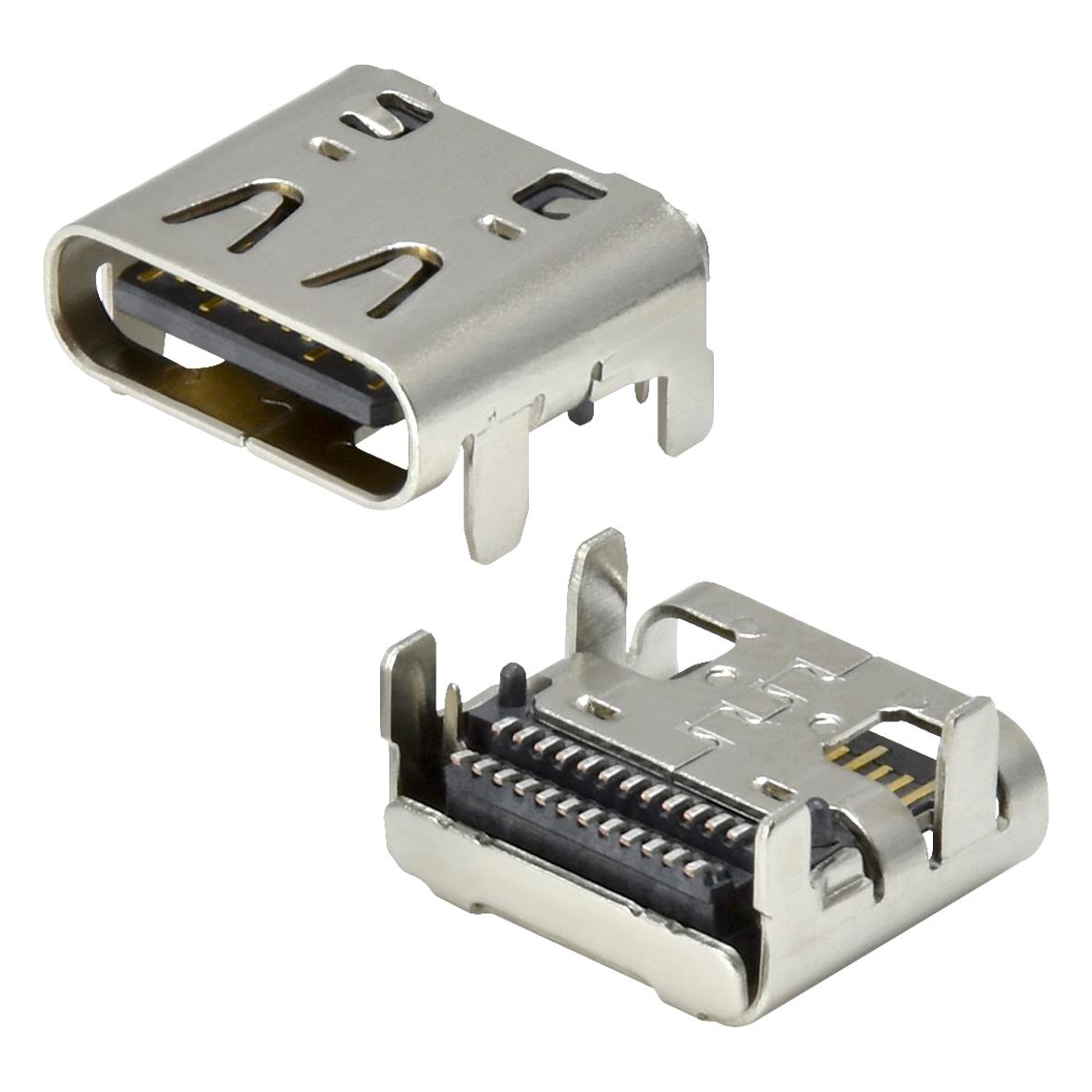 USB-C40-S-RA-CS1-SMT-BK-30-T/R Adam Tech | Connectors 