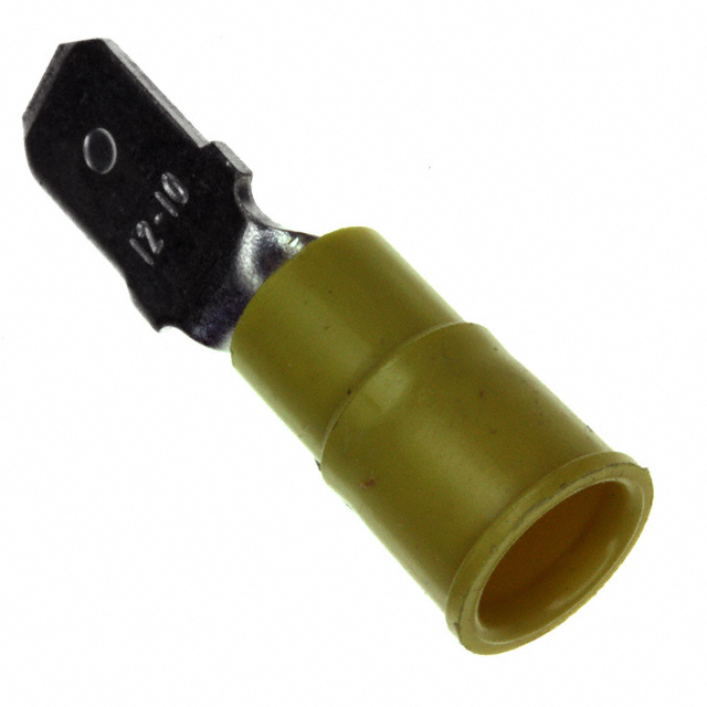 0.250 (6.35mm) Quick Connect Male 10-12 AWG Crimp Connector Non-Mating End Insulated