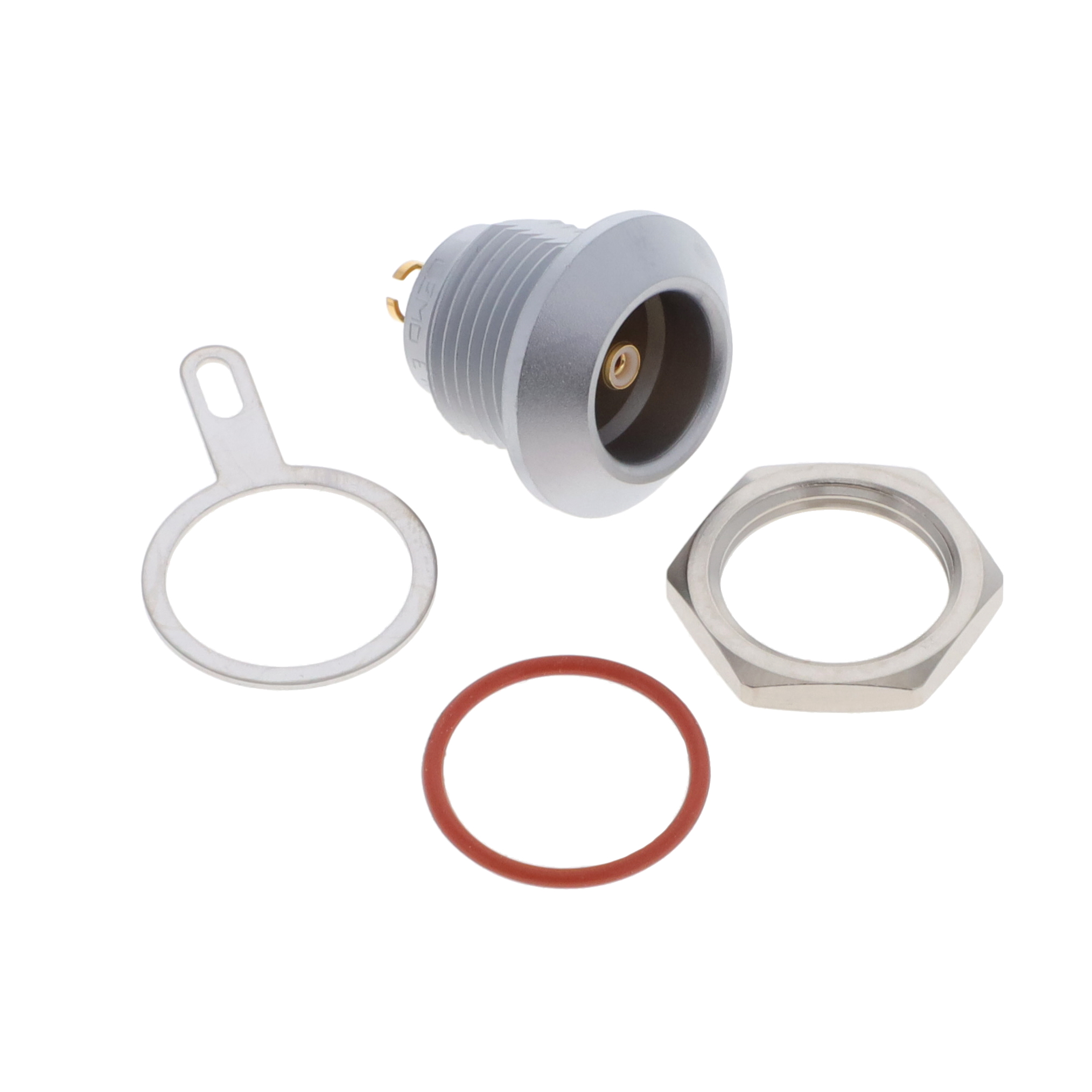 Triaxial Connector Receptacle, Female Socket 50 Ohms Panel Mount Solder Cup