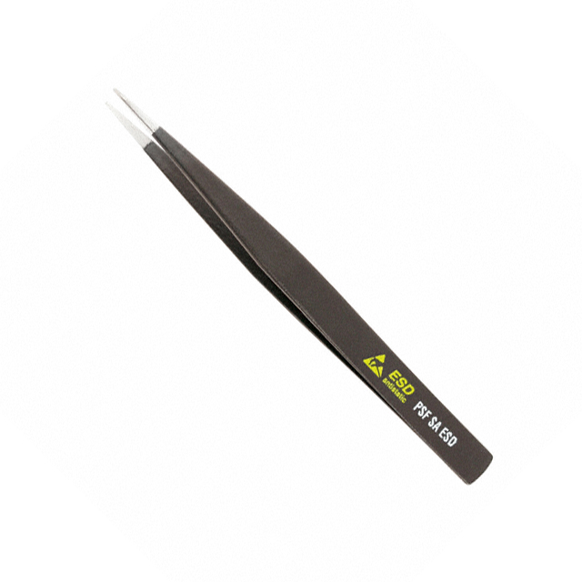 Tweezers Acid Resistant, Anti-Magnetic, ESD Safe Pointed Rounded PSF 4.92
