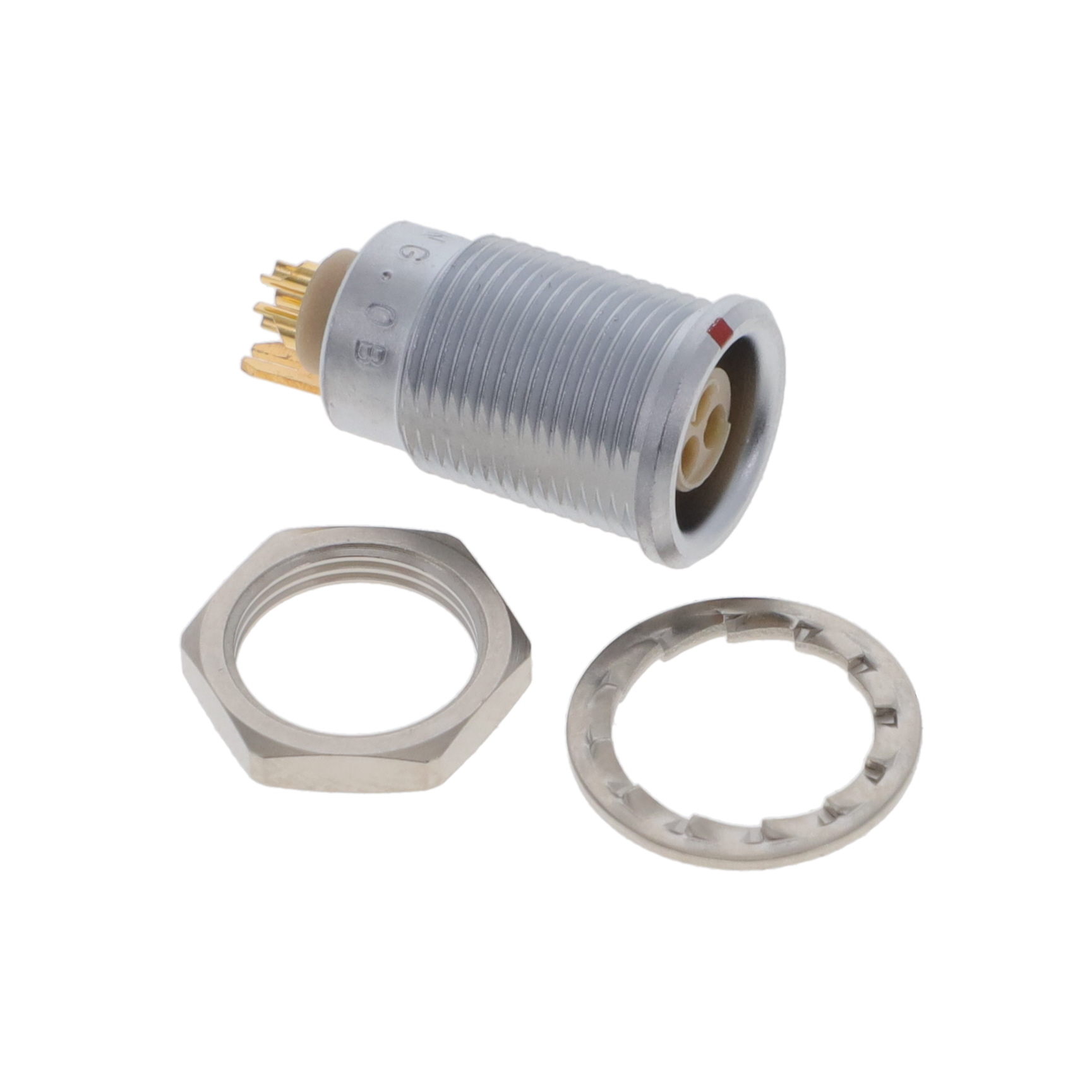 3 Position Circular Connector Receptacle, Female Sockets Solder Cup