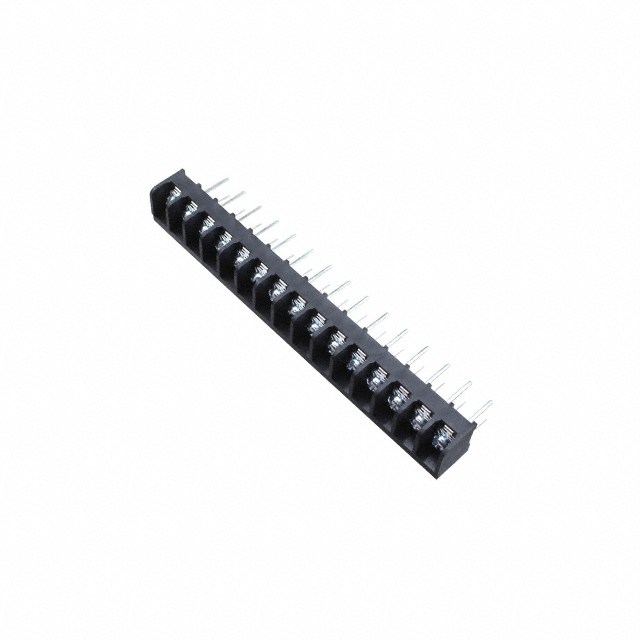 15 Circuit 0.375 (9.53mm) Barrier Block Connector Screws with Captive Plate